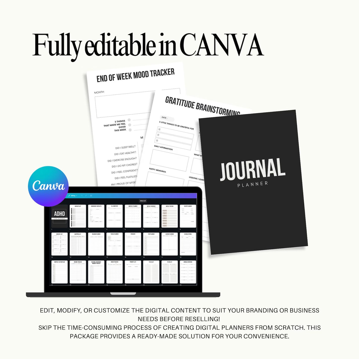 ADHD Life Planner habit tracker and routines