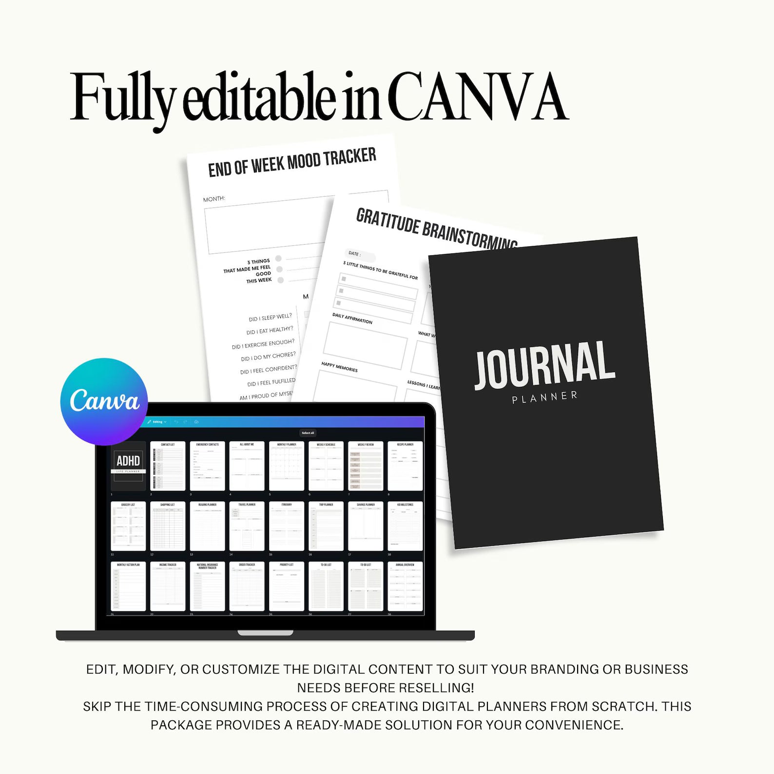 ADHD Life Planner habit tracker and routines