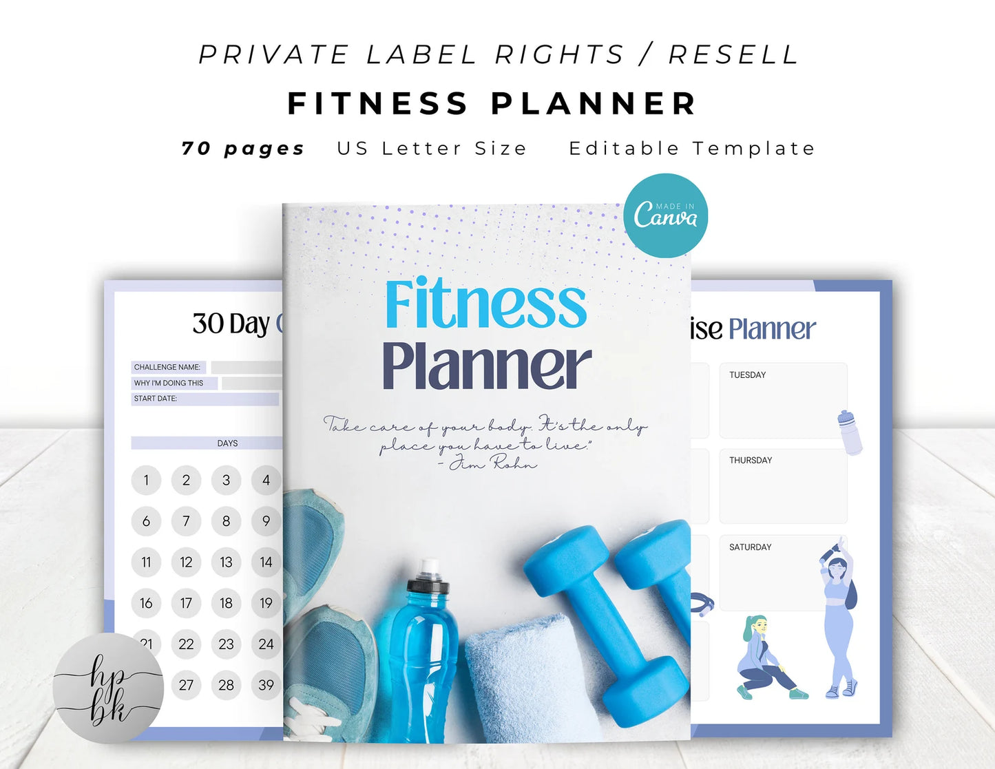 Workout Planner cover design