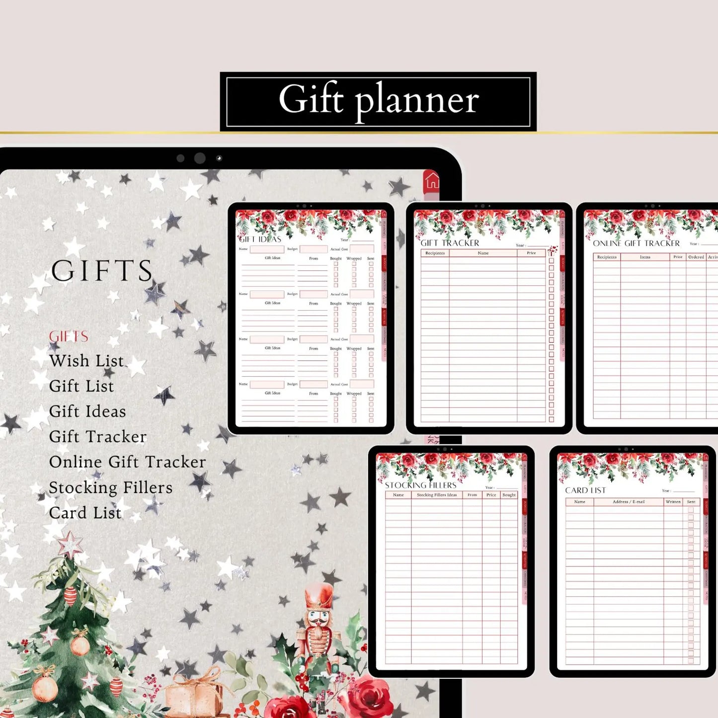 Printable Christmas Planner holiday organizer