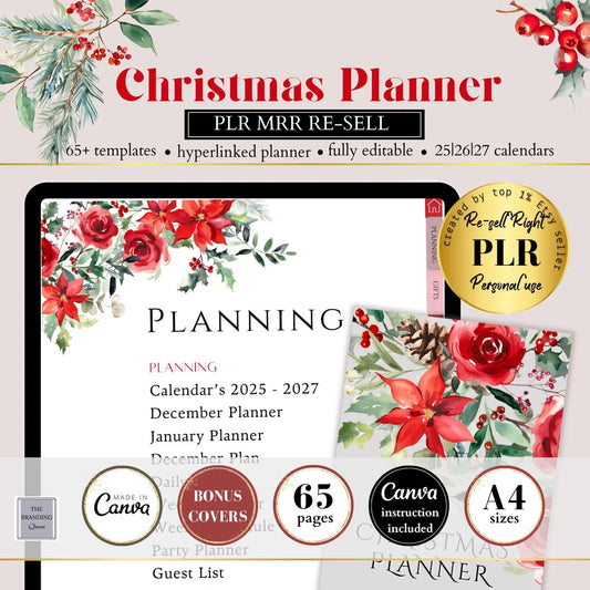 Christmas Planner cover design